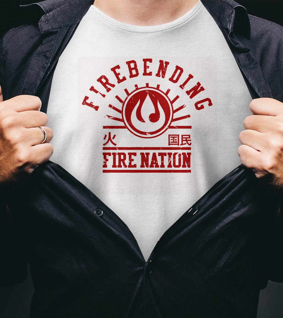 FIREBENDING FIRE NATION Avatar Elements T-Shirt