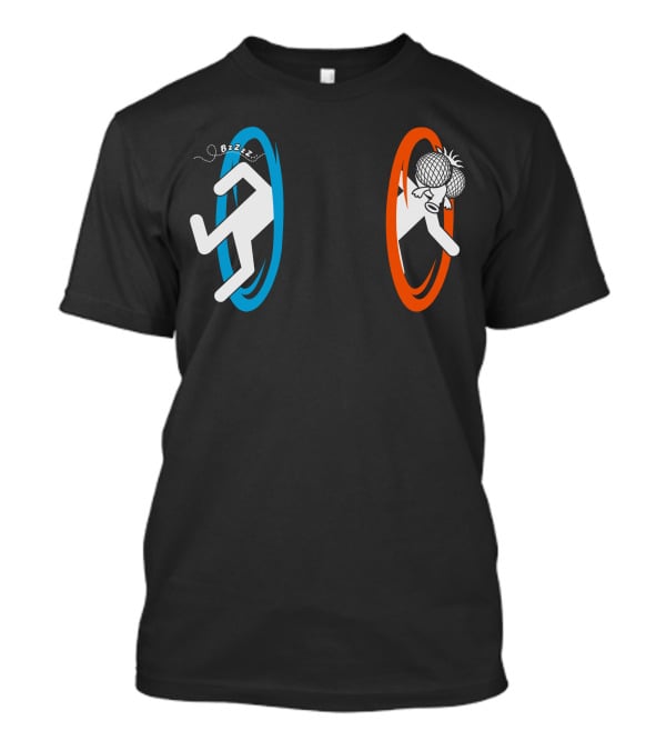 Fly Trouble Bzzz Portal Fly Head Collision T-Shirt