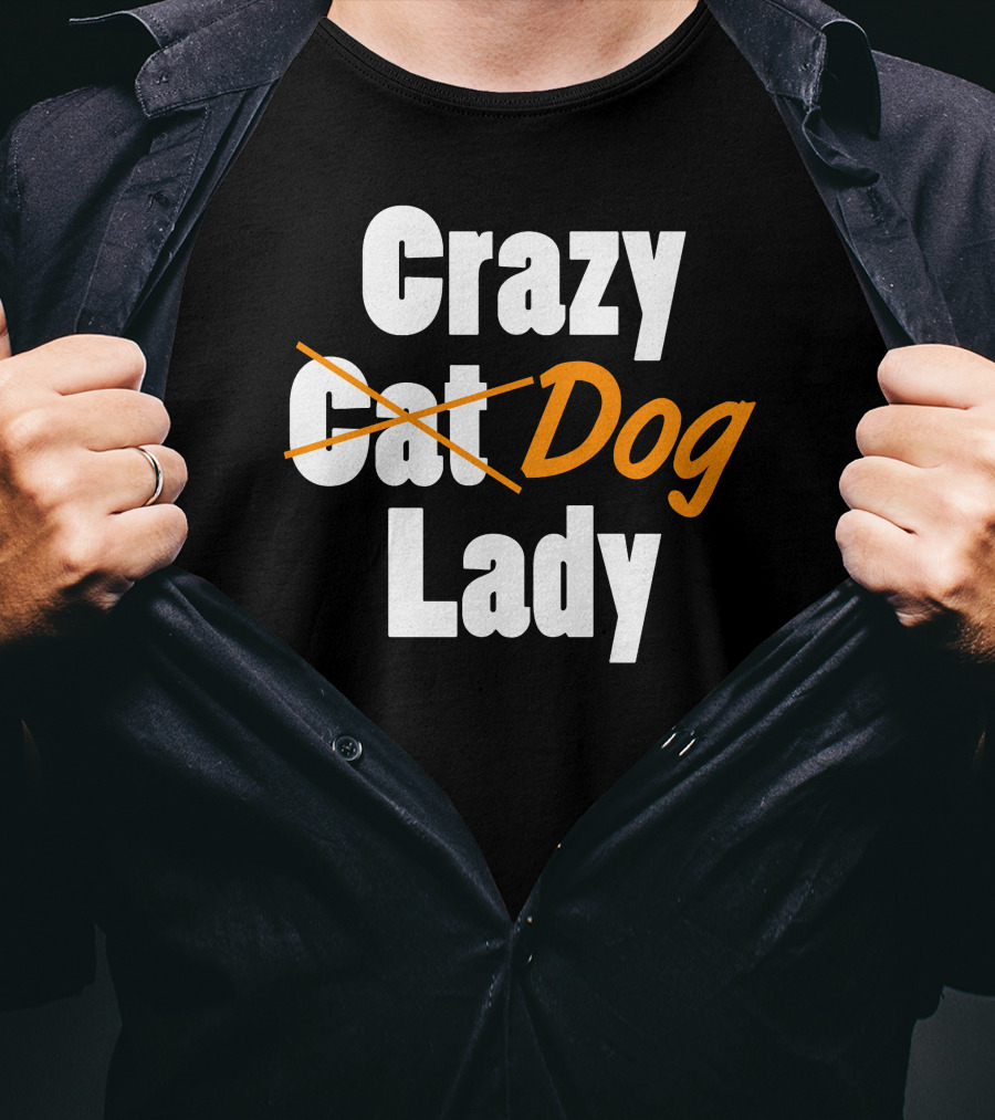 Crazy Cat Dog Lady T-Shirt