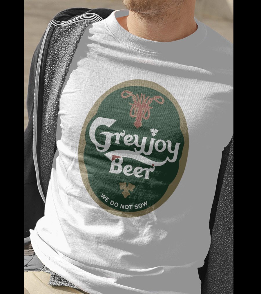 Greyjoy Beer We Do Not Sow Kraken Emblem T-Shirt
