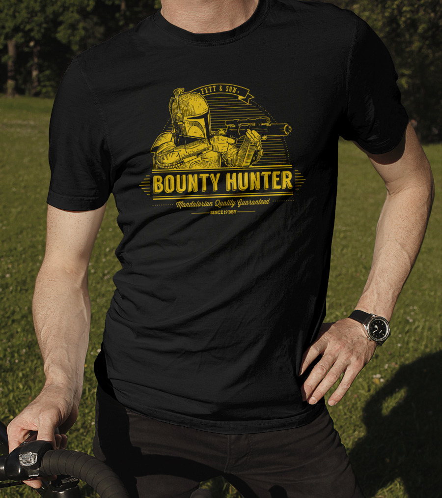 Fett And Son Bounty Hunter Mandalorian Quality Guaranteed Since 1987 T-Shirt