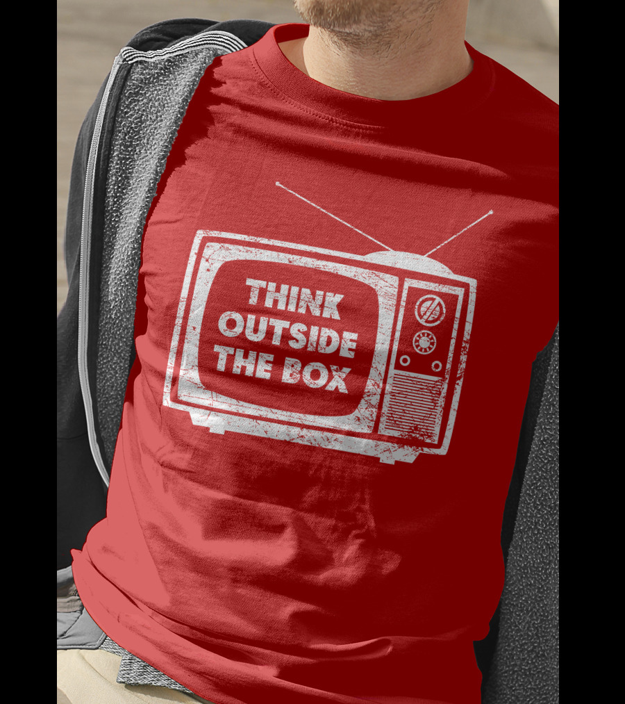 Think Outside The Box Retro Television Concept T-Shirt
