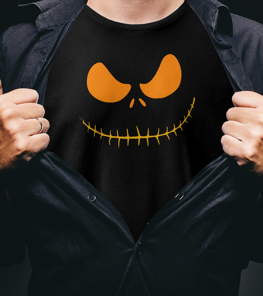 Halloween Smile Jack O'Lantern Face T-Shirt