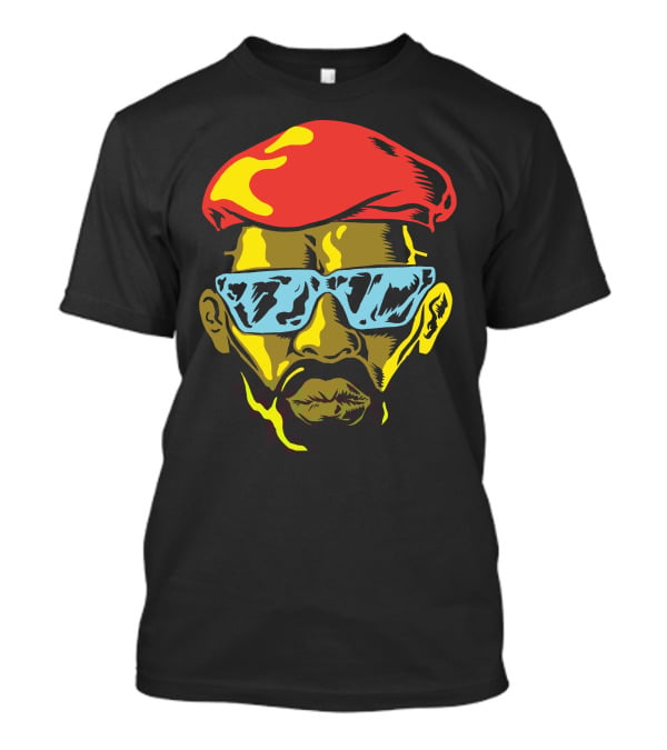 Gangsta Cool Shades Red Beret Face T-Shirt