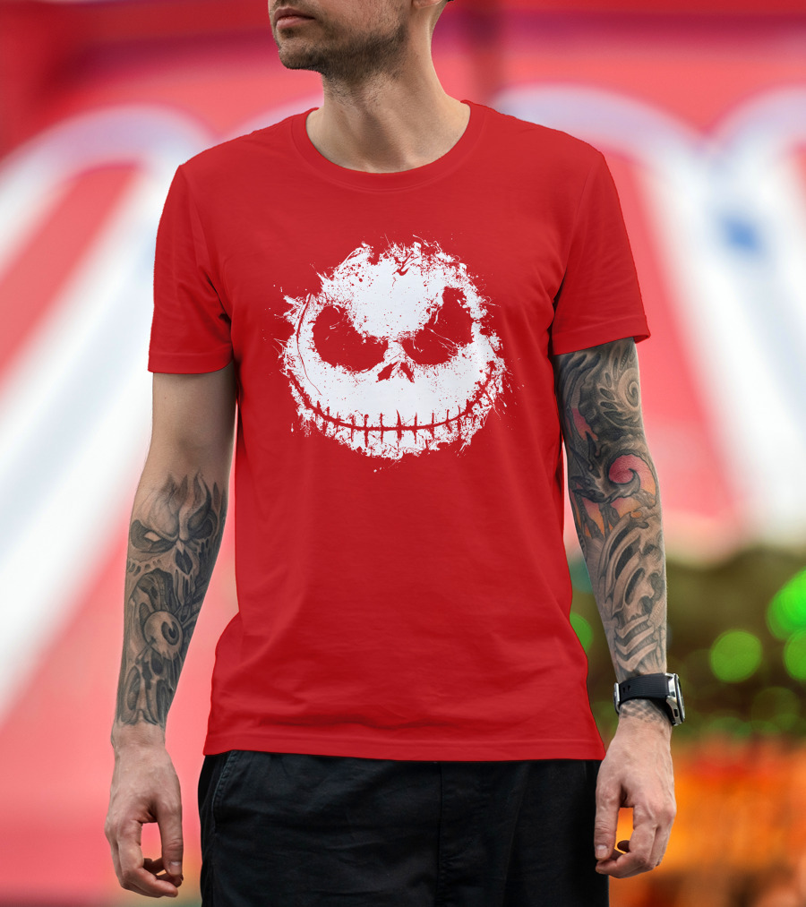 Ink Nightmare Grinning Skull T-Shirt