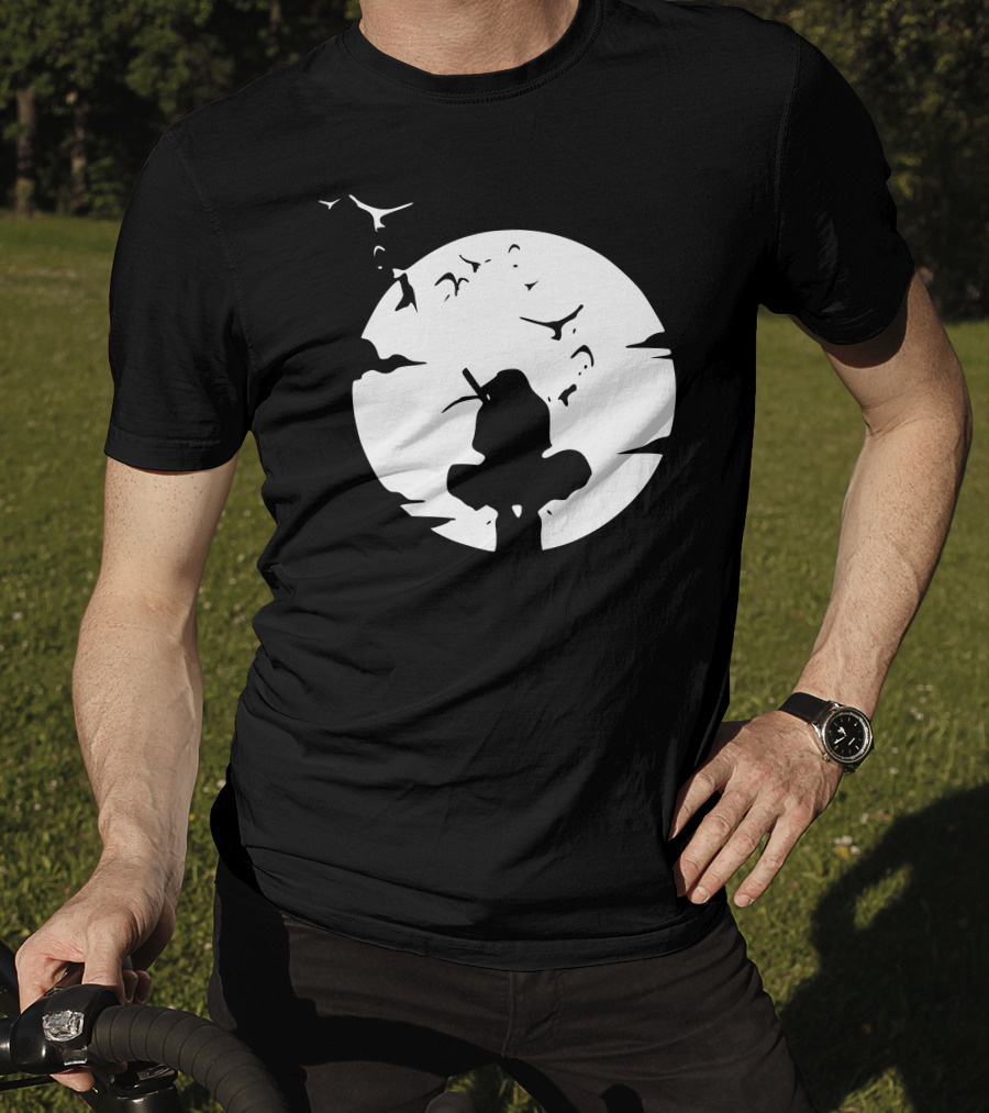 Itachi Uchiha Moonlit Silhouette Stance T-Shirt