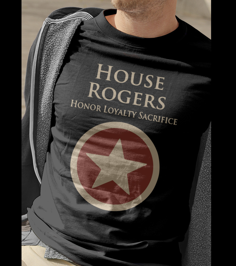 House Rogers Honor Loyalty Sacrifice Star Emblem T-Shirt