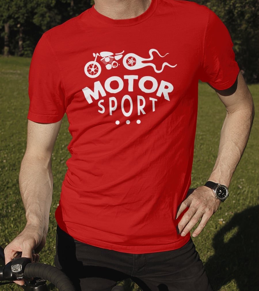 MOTOR SPORT Motorcycle Flame T-Shirt