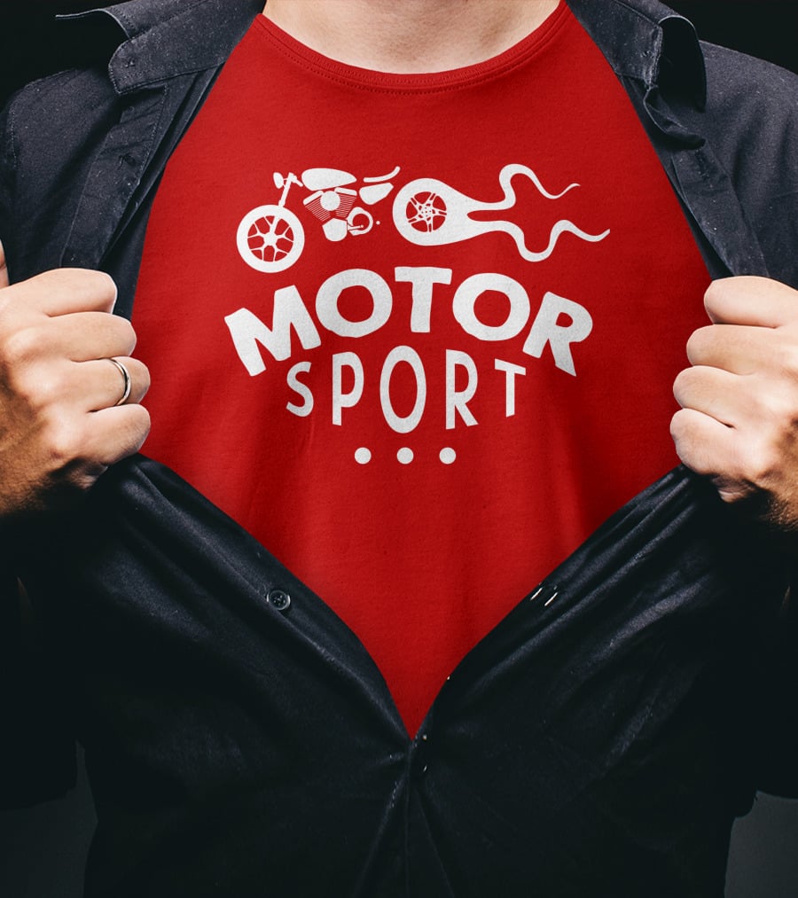 MOTOR SPORT Motorcycle Flame T-Shirt