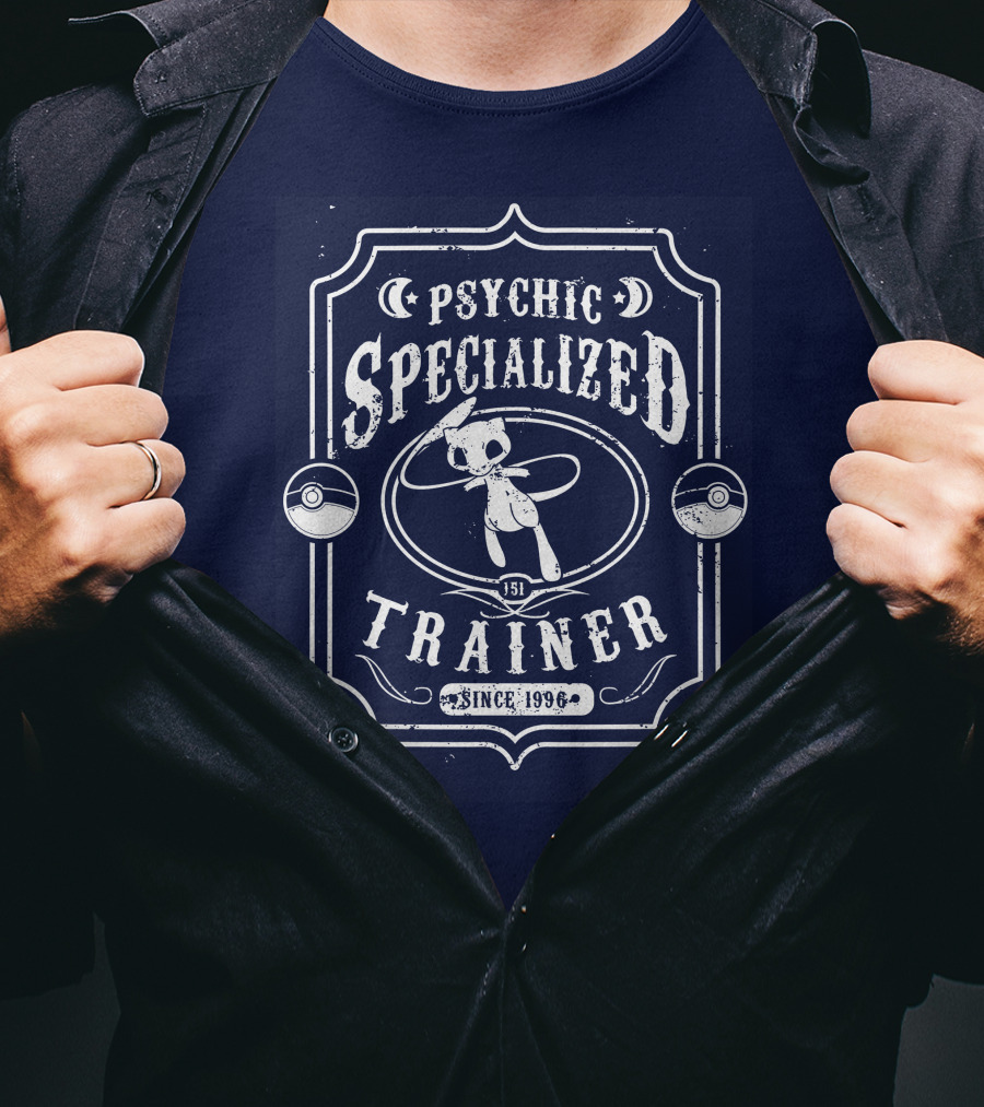 Psychic Specialized Trainer Mew Since 1996 T-Shirt