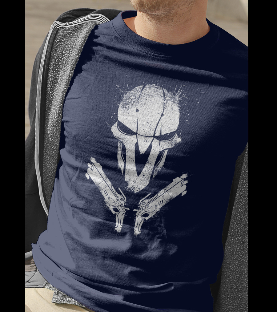 JHIN Reaper Mask With Dual Pistols T-Shirt