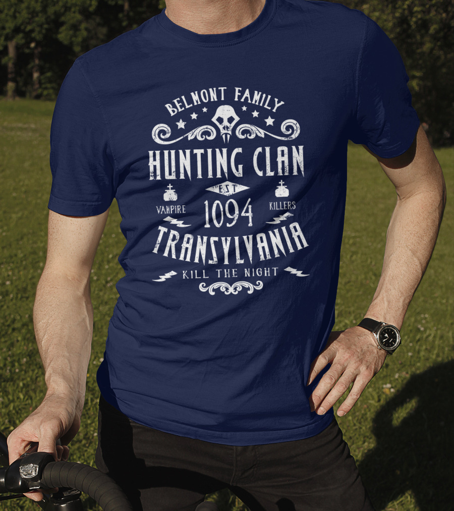 Belmont Family Hunting Clan Est 1094 Transylvania Vampire Killers Kill The Night T-Shirt