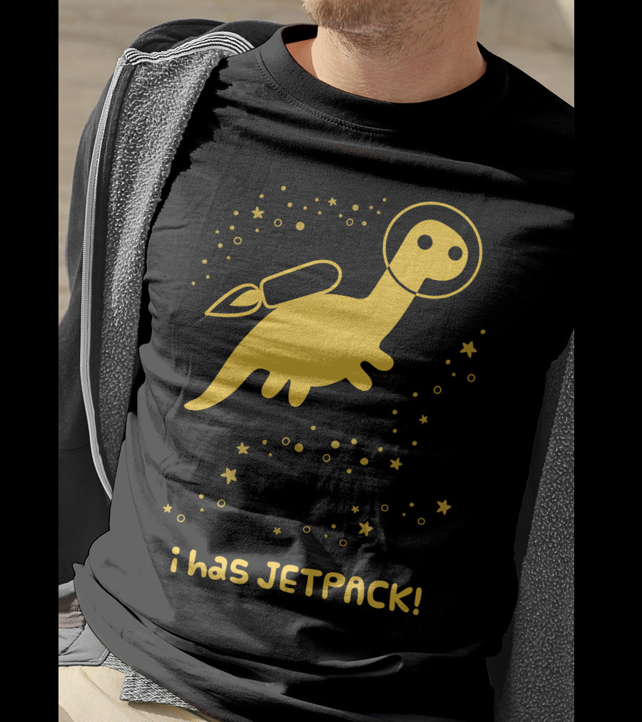 I Has JETPACK Dinosaur In Space T-Shirt