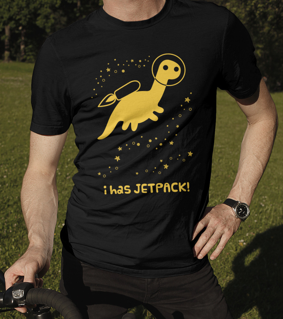 I Has JETPACK Dinosaur In Space T-Shirt
