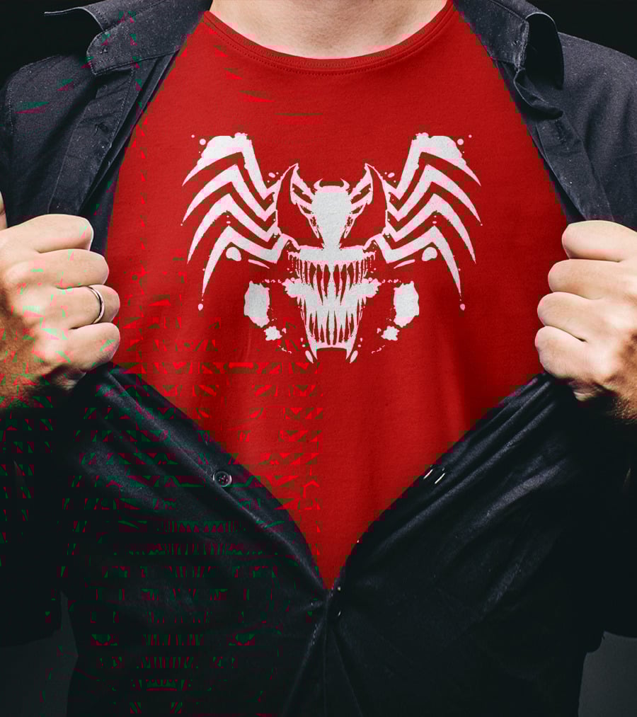 Venom Symbiote Rorschach Style Mask T-Shirt