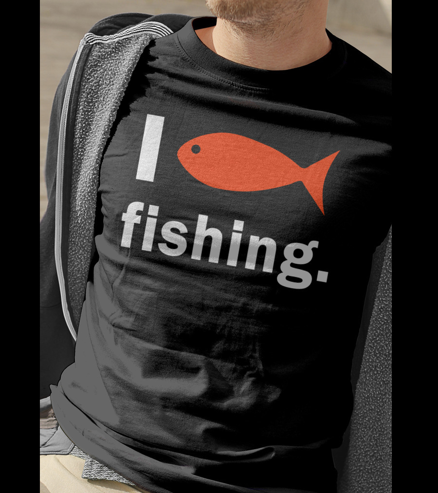 I Heart Fishing Red Fish T-Shirt