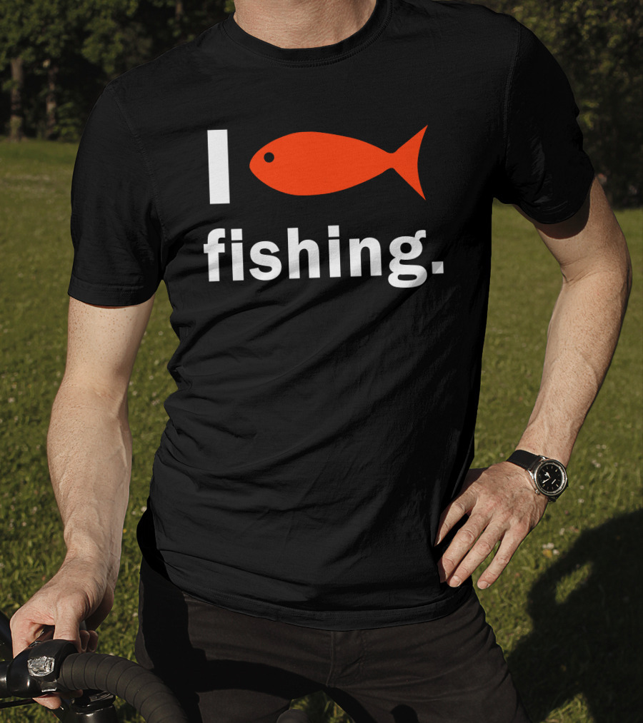 I Heart Fishing Red Fish T-Shirt
