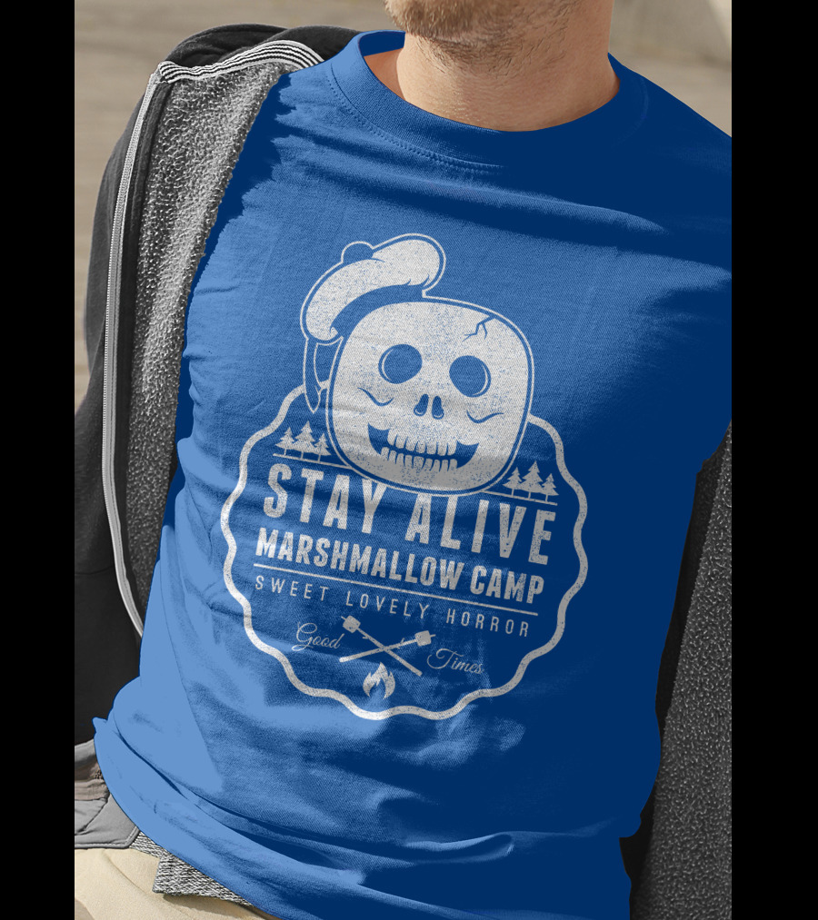 Stay Alive Marshmallow Camp Sweet Lovely Horror Good Times T-Shirt