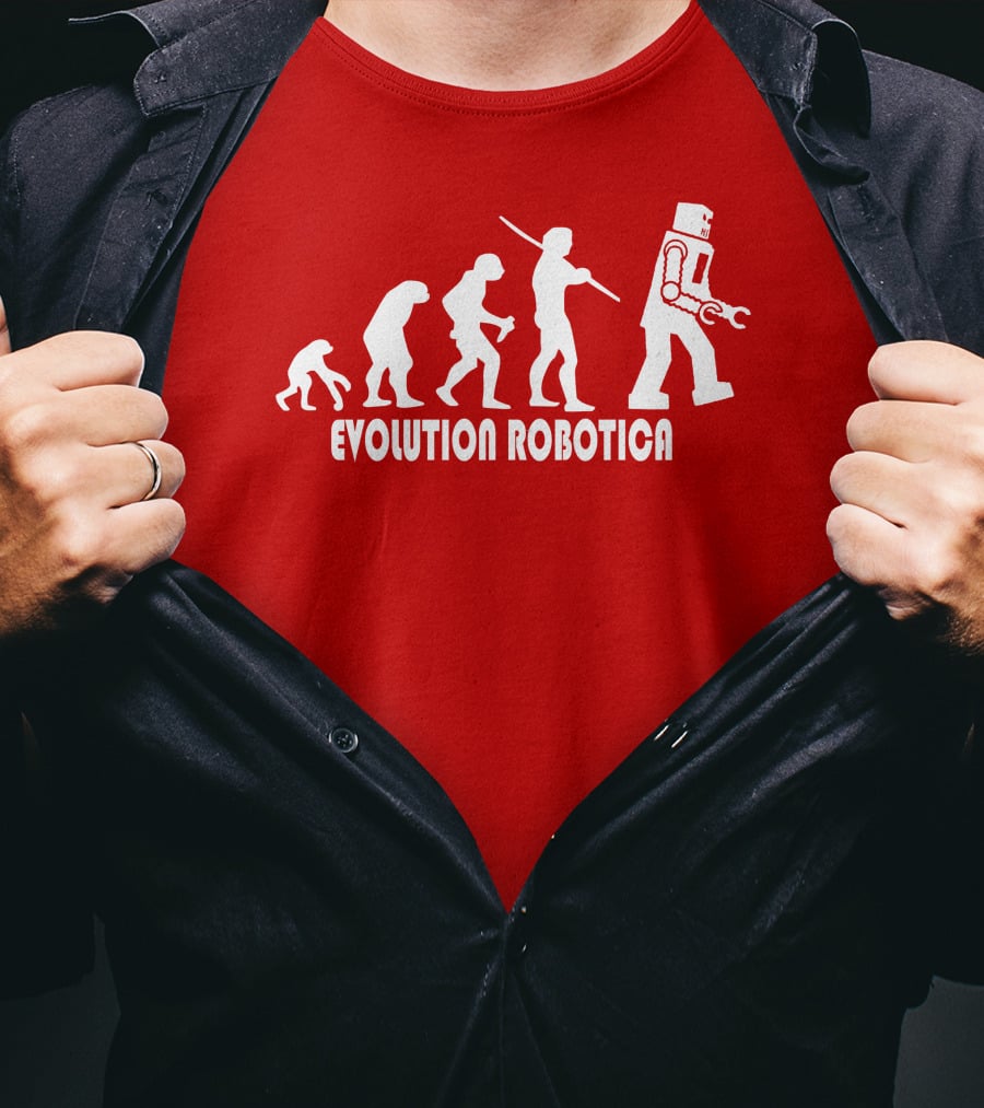 Evolution Robotica Human To Robot Transformation T-Shirt