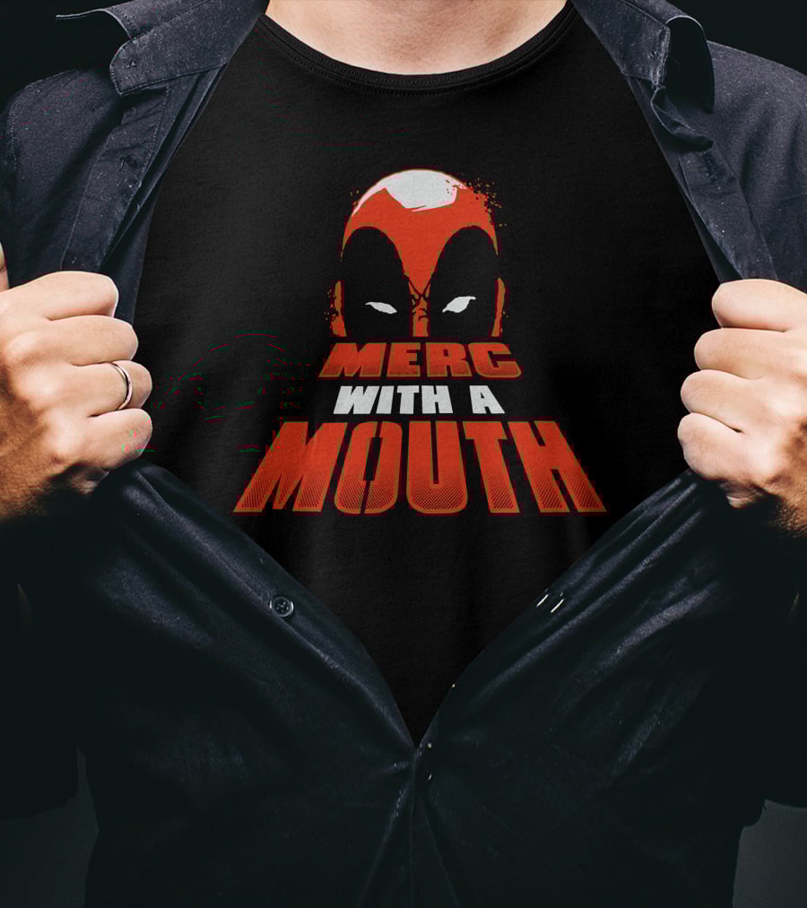 Merc With A Mouth Red Mask Face T-Shirt