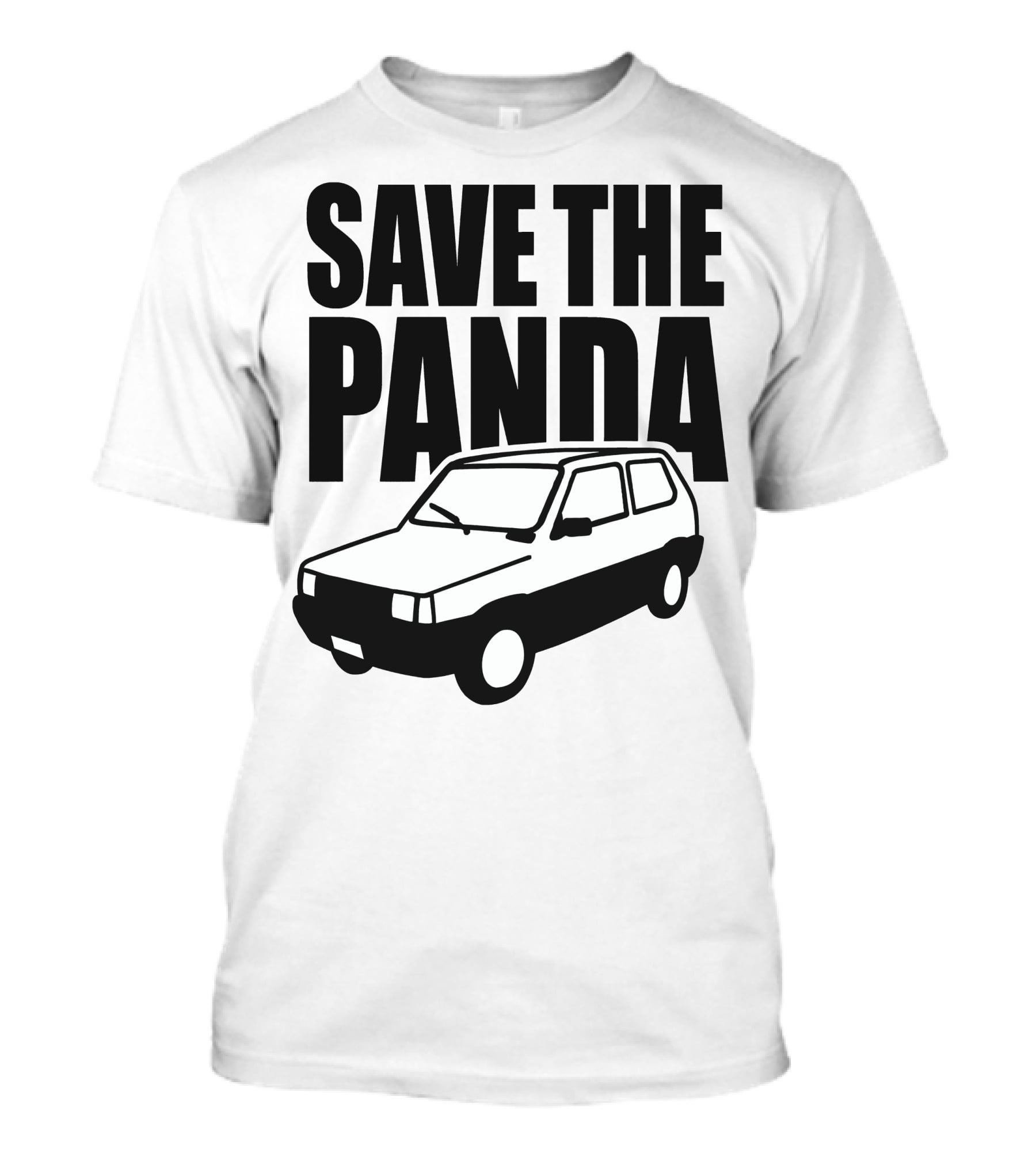 SAVE THE PANDA Fiat Car T-Shirt