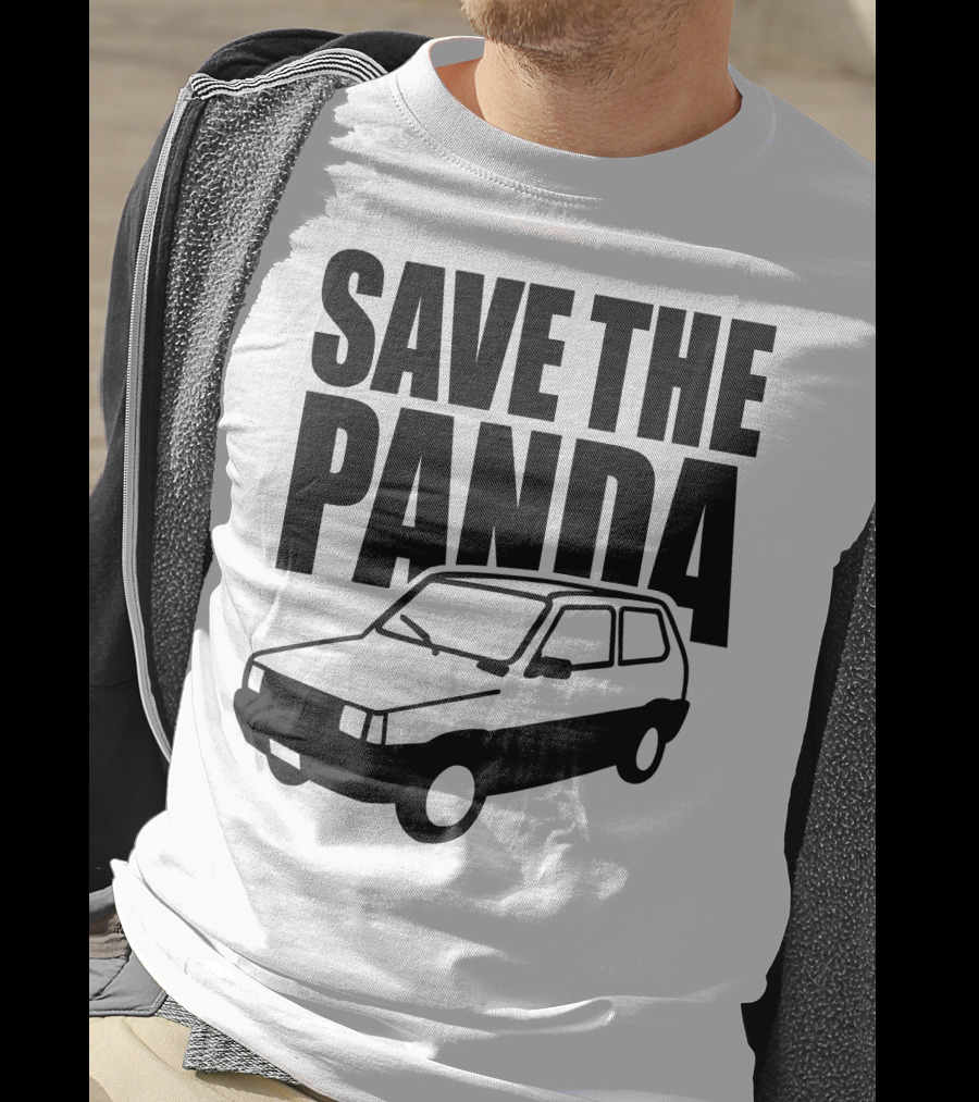 SAVE THE PANDA Fiat Car T-Shirt