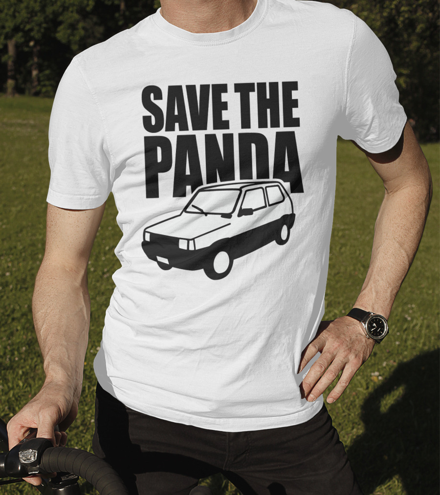 SAVE THE PANDA Fiat Car T-Shirt
