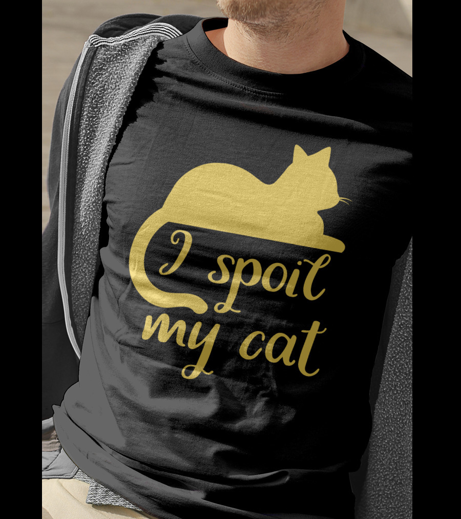 I Spoil My Cat With Yellow Cat T-Shirt