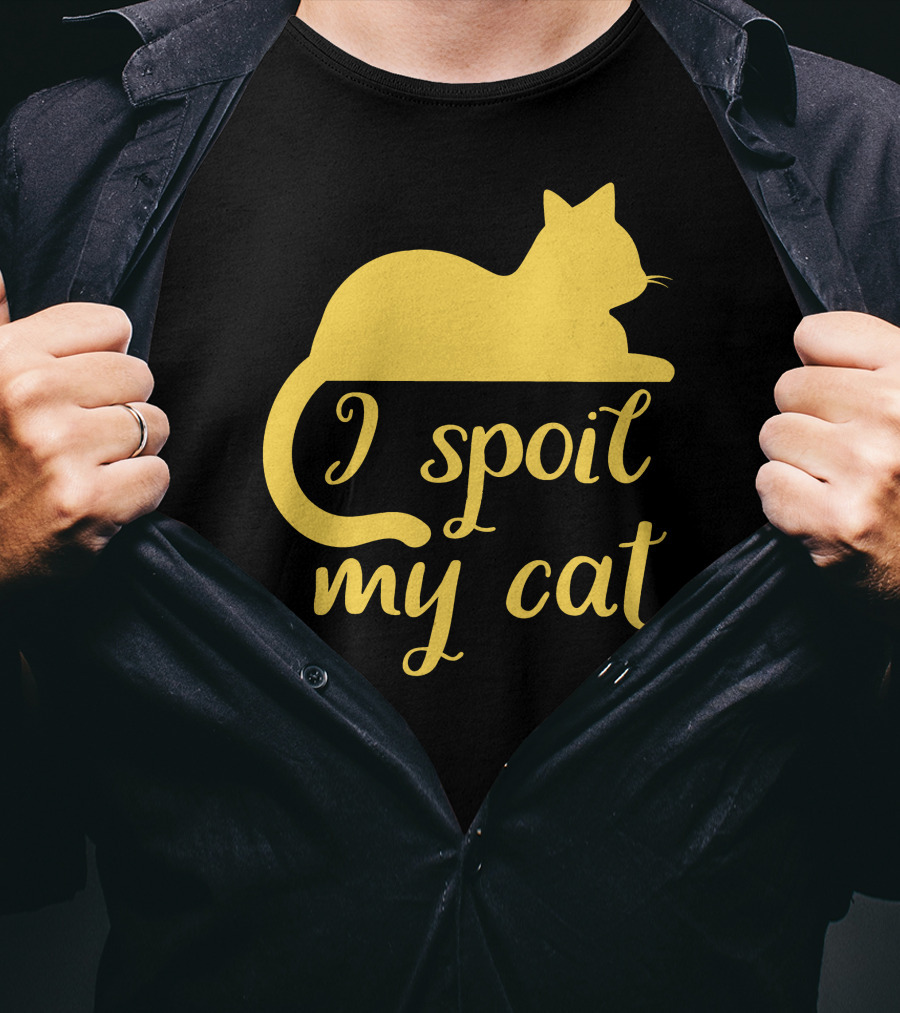 I Spoil My Cat With Yellow Cat T-Shirt