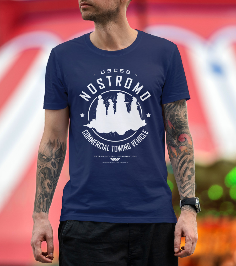 USCSS Nostromo Commercial Towing Vehicle Weyland-Yutani Building Better Worlds T-Shirt