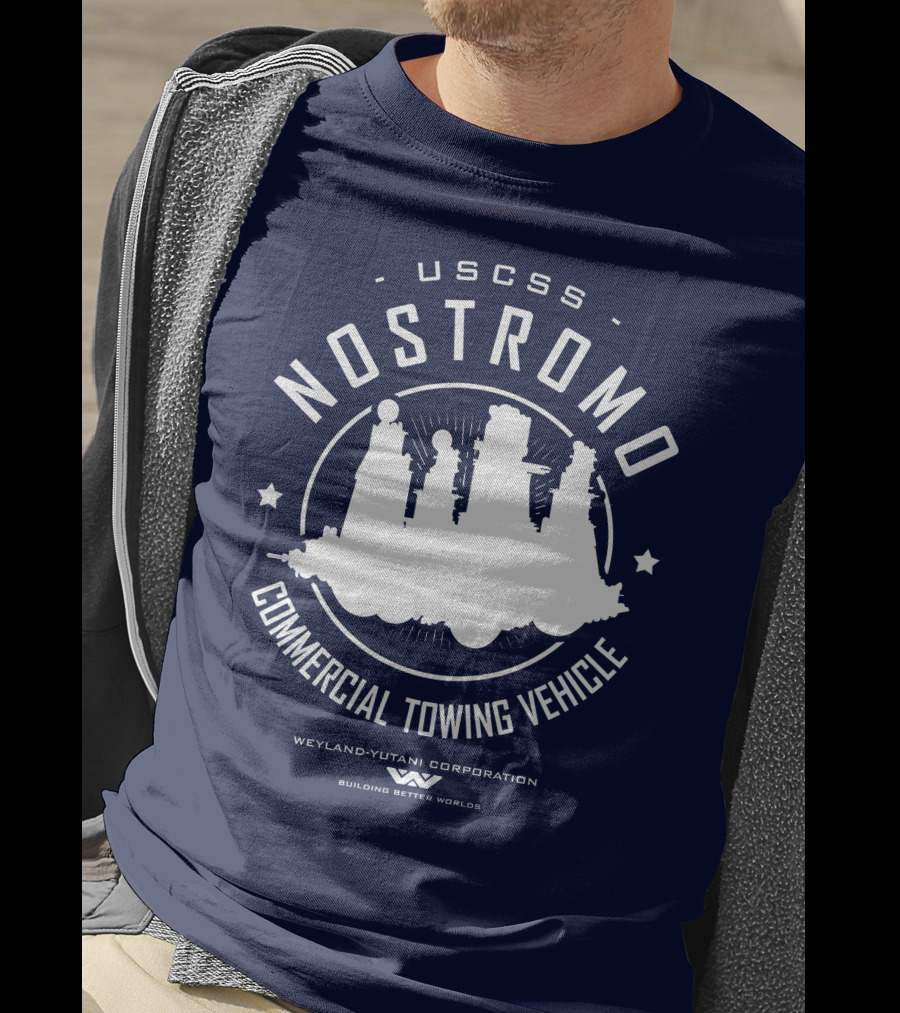 USCSS Nostromo Commercial Towing Vehicle Weyland-Yutani Building Better Worlds T-Shirt