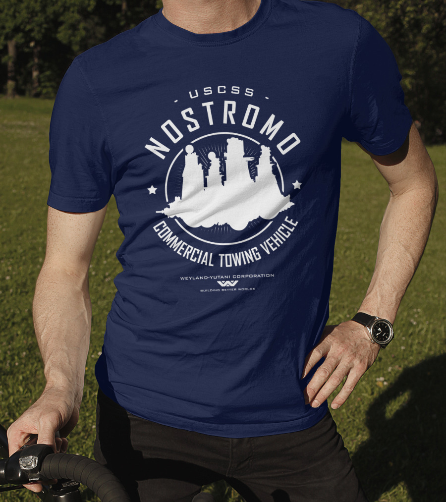 USCSS Nostromo Commercial Towing Vehicle Weyland-Yutani Building Better Worlds T-Shirt