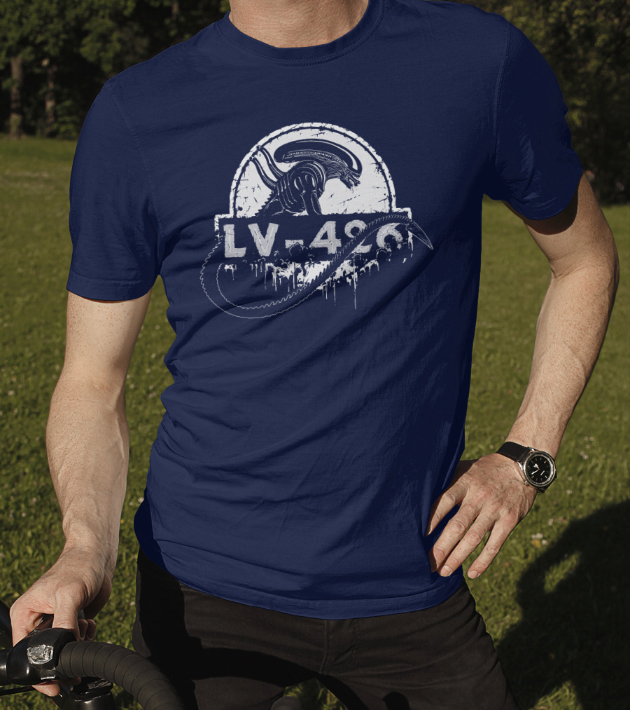 LV 426 Nostromo Xenomorph Jurassic Crossover T-Shirt
