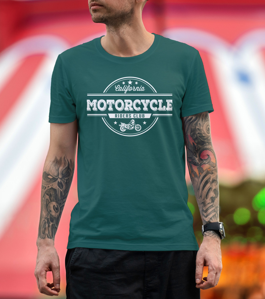 California Motorcycle Riders Club Retro Emblem T-Shirt
