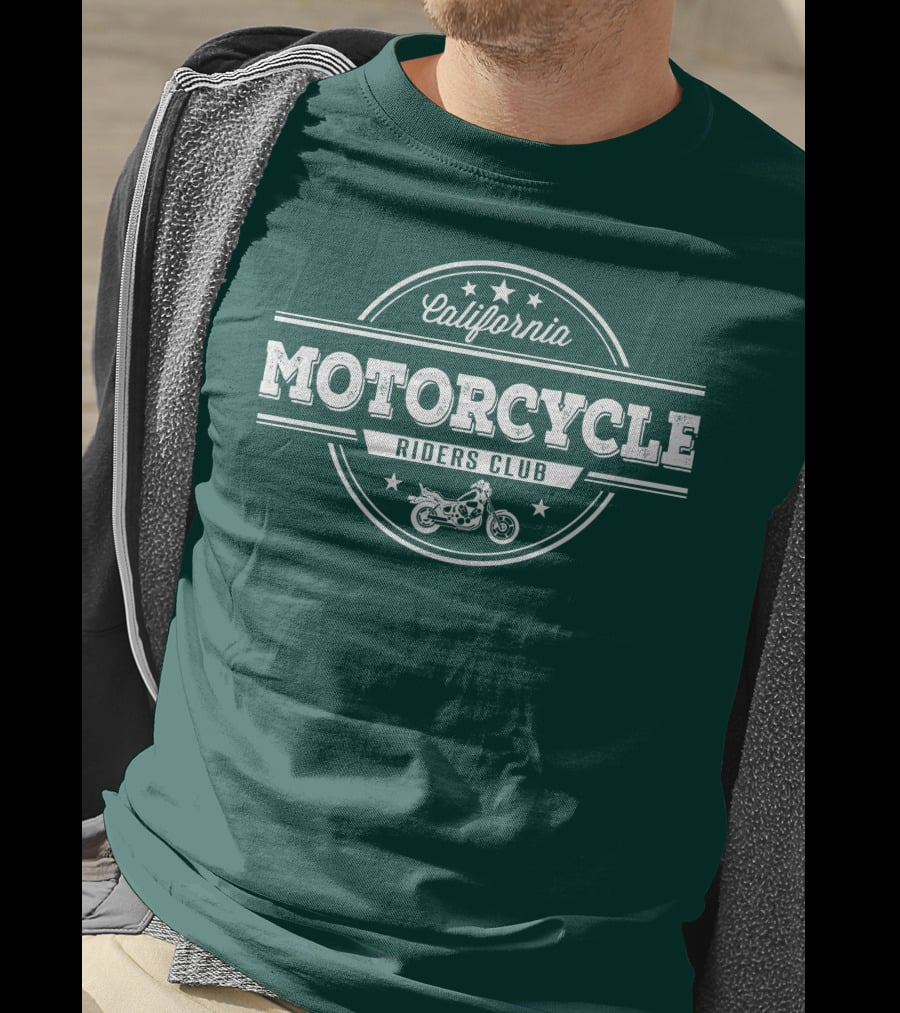 California Motorcycle Riders Club Retro Emblem T-Shirt