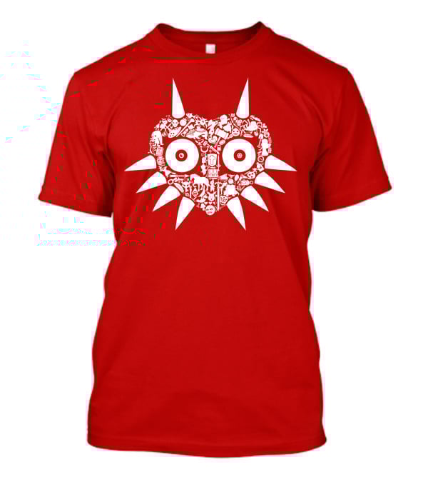 Majora's Mask Hidden Icons Heart Shape T-Shirt