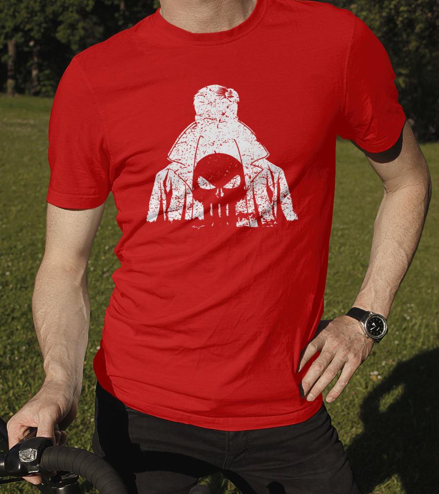 Punisher Shadow Of Vengeance Trench Coat Skull T-Shirt