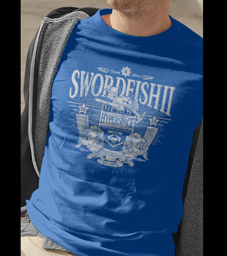 Swordfish II Hyperspace Inter Solar System Police Bounty Hunters Space Western 2071 T-Shirt
