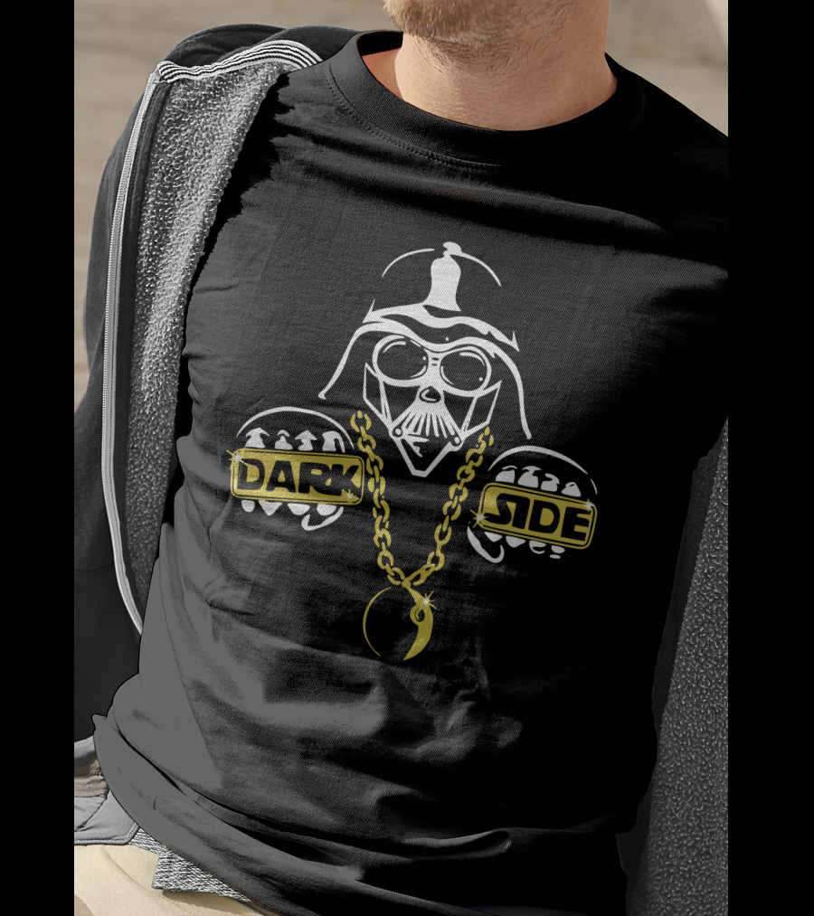 The Dark Side Rap Bling Vader Fist Chain T-Shirt
