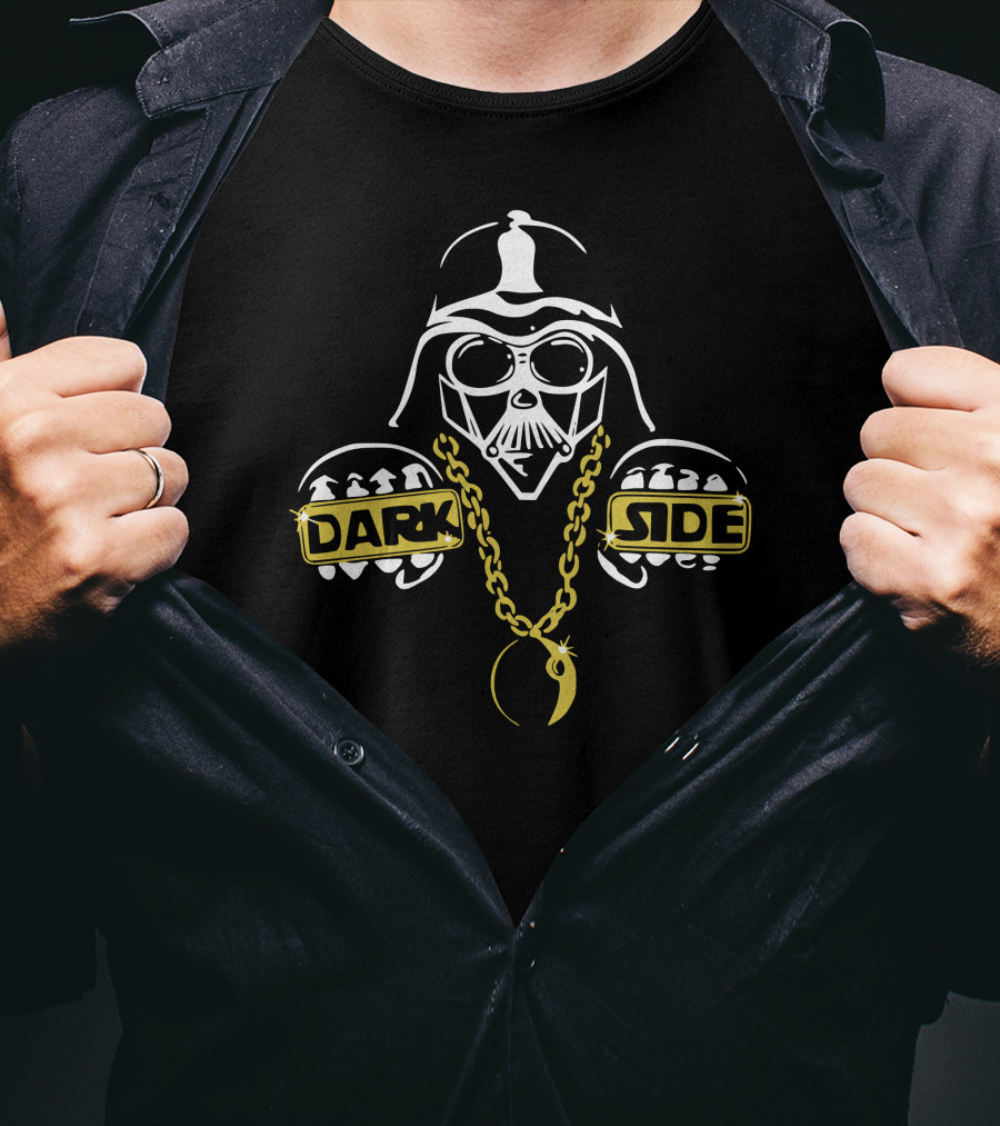 The Dark Side Rap Bling Vader Fist Chain T-Shirt