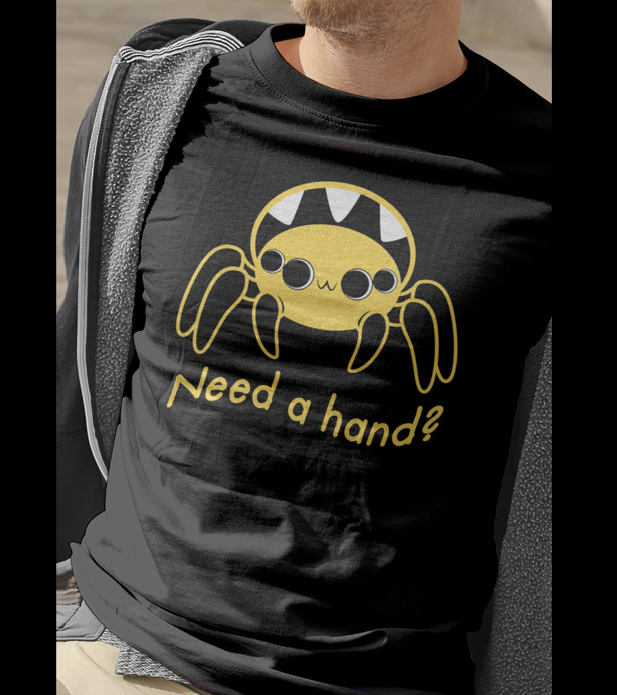 Need A Hand Spider Cute Yellow T-Shirt