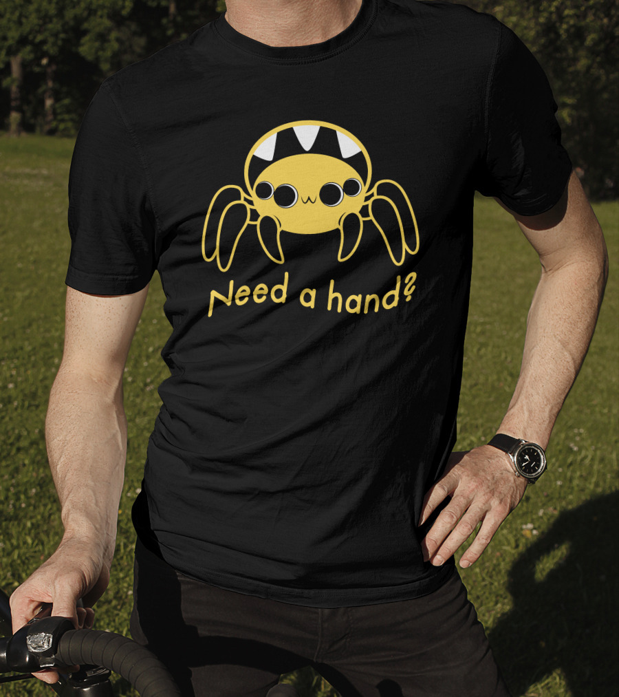 Need A Hand Spider Cute Yellow T-Shirt
