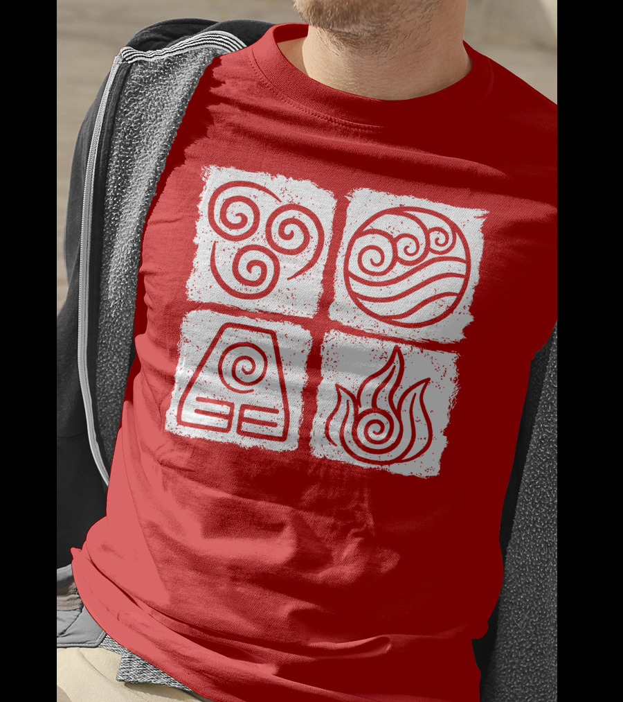 Avatar Air Water Earth Fire Elements T-Shirt