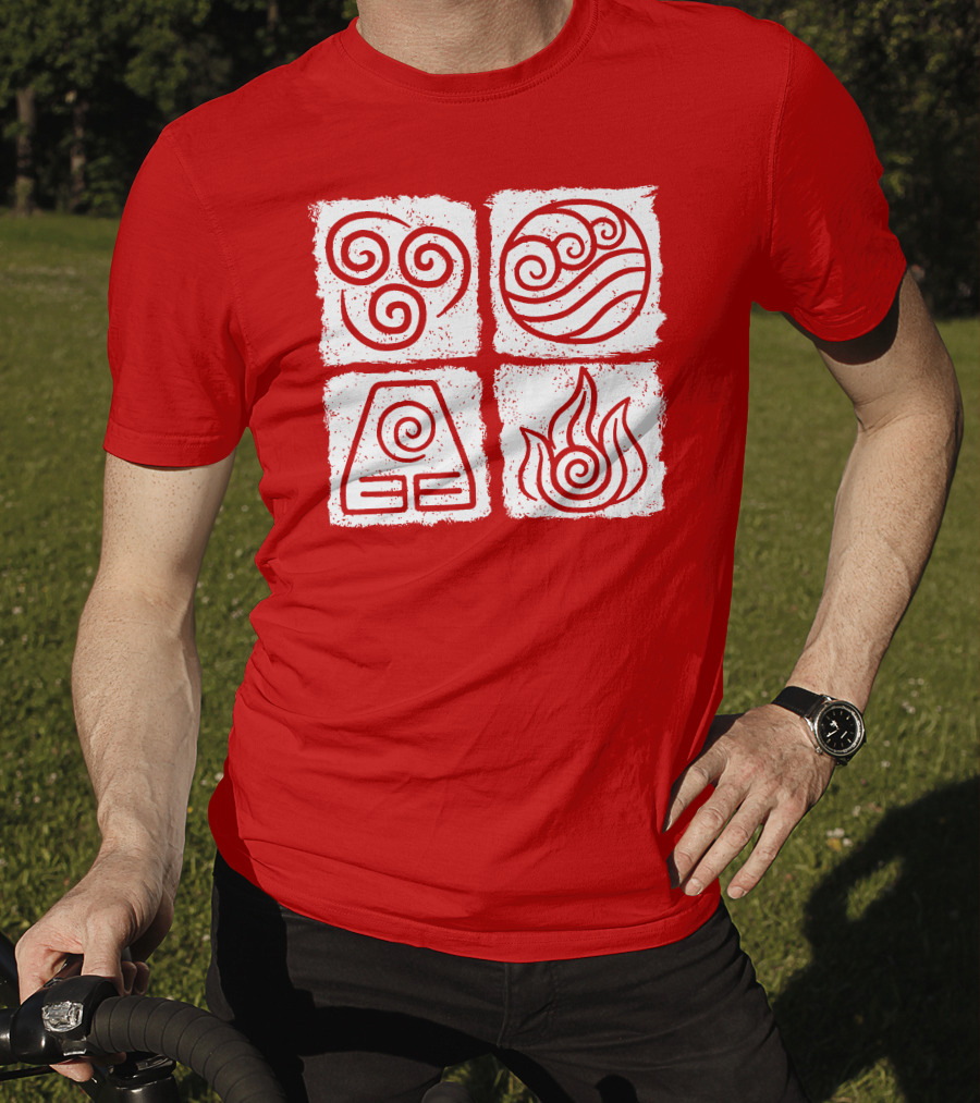 Avatar Air Water Earth Fire Elements T-Shirt