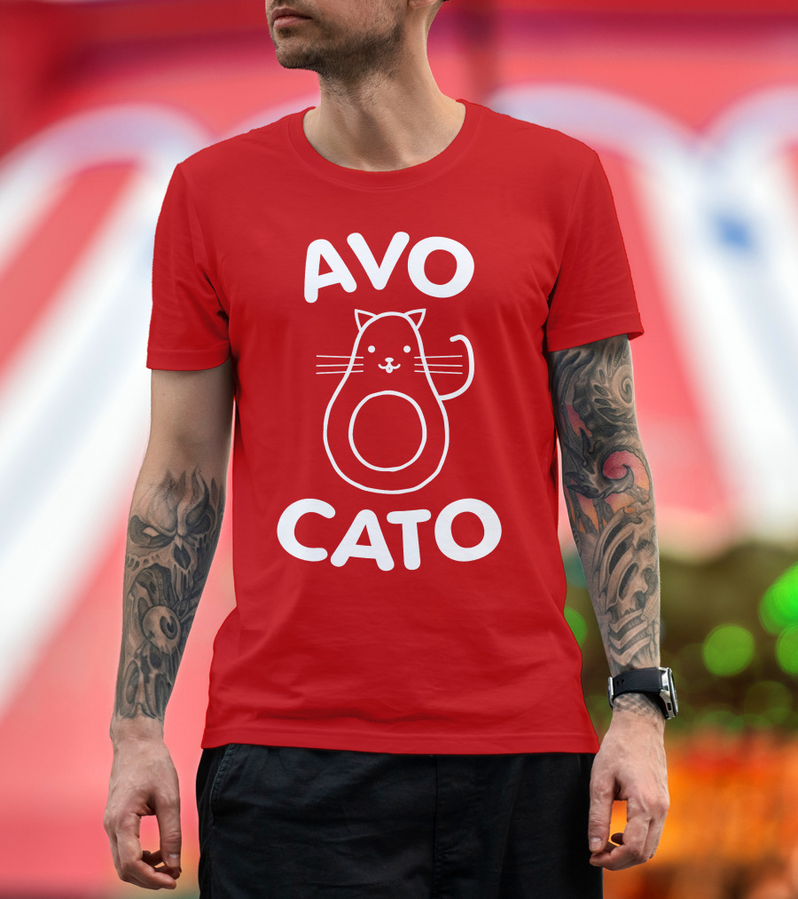AVO CATO Cat Avocado Pun T-Shirt