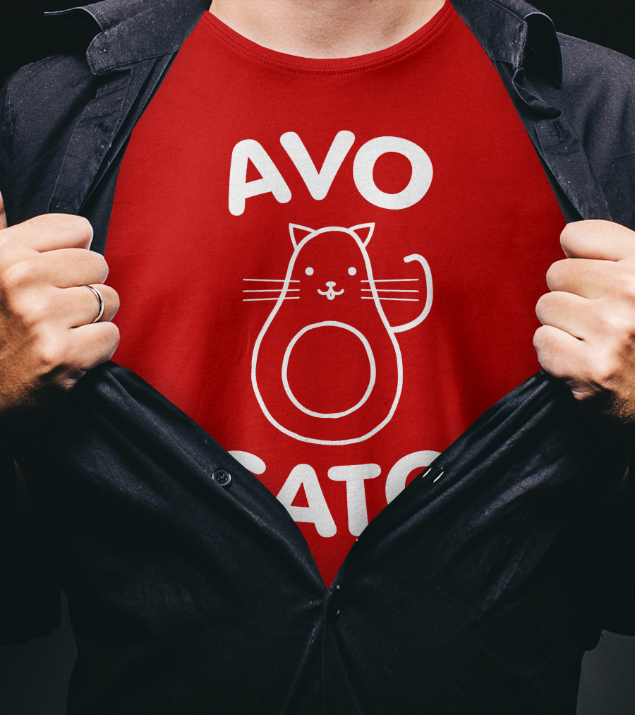 AVO CATO Cat Avocado Pun T-Shirt