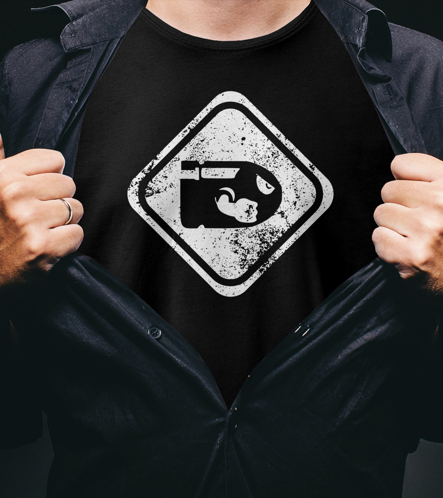 Bullet Bill Road Sign T-Shirt