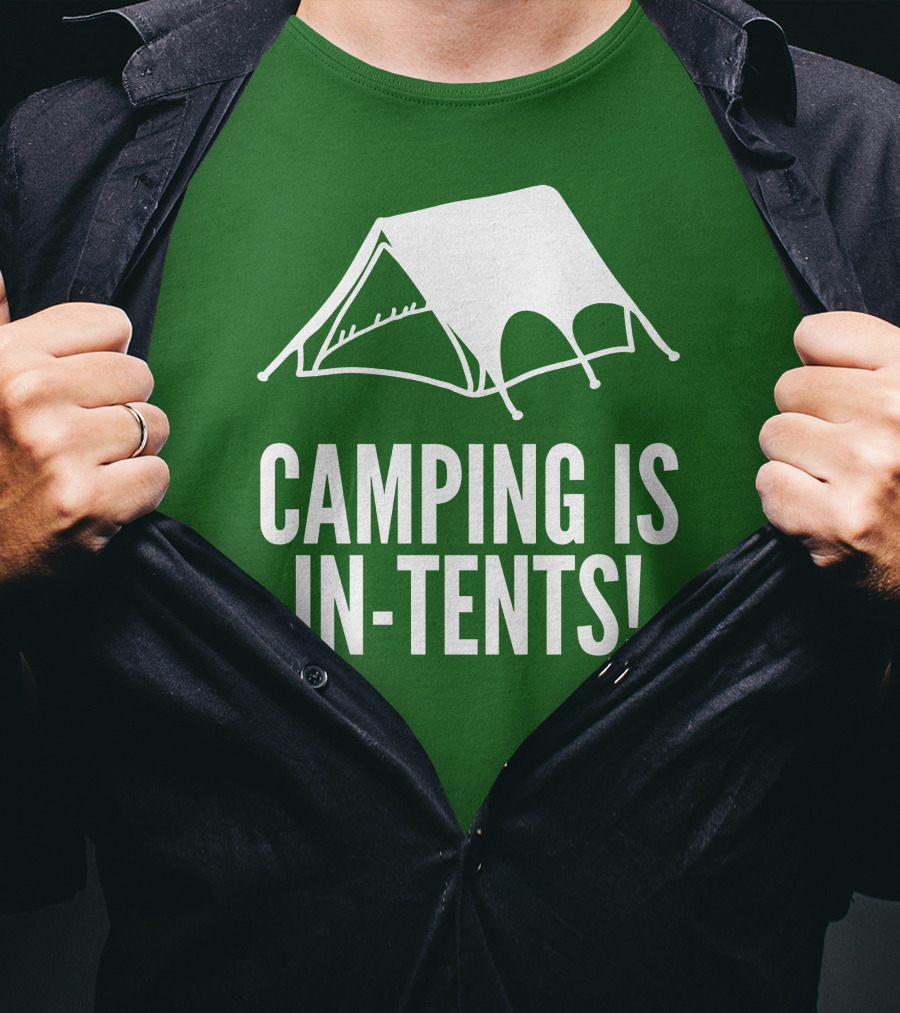 Camping Is In-Tents Camping Tent Image T-Shirt