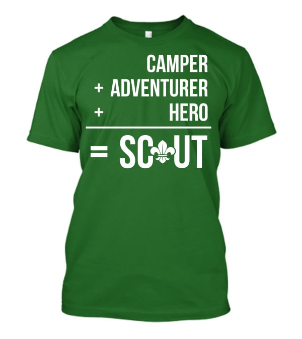 Camper Adventurer Hero Scout Fleur-de-Lis T-Shirt
