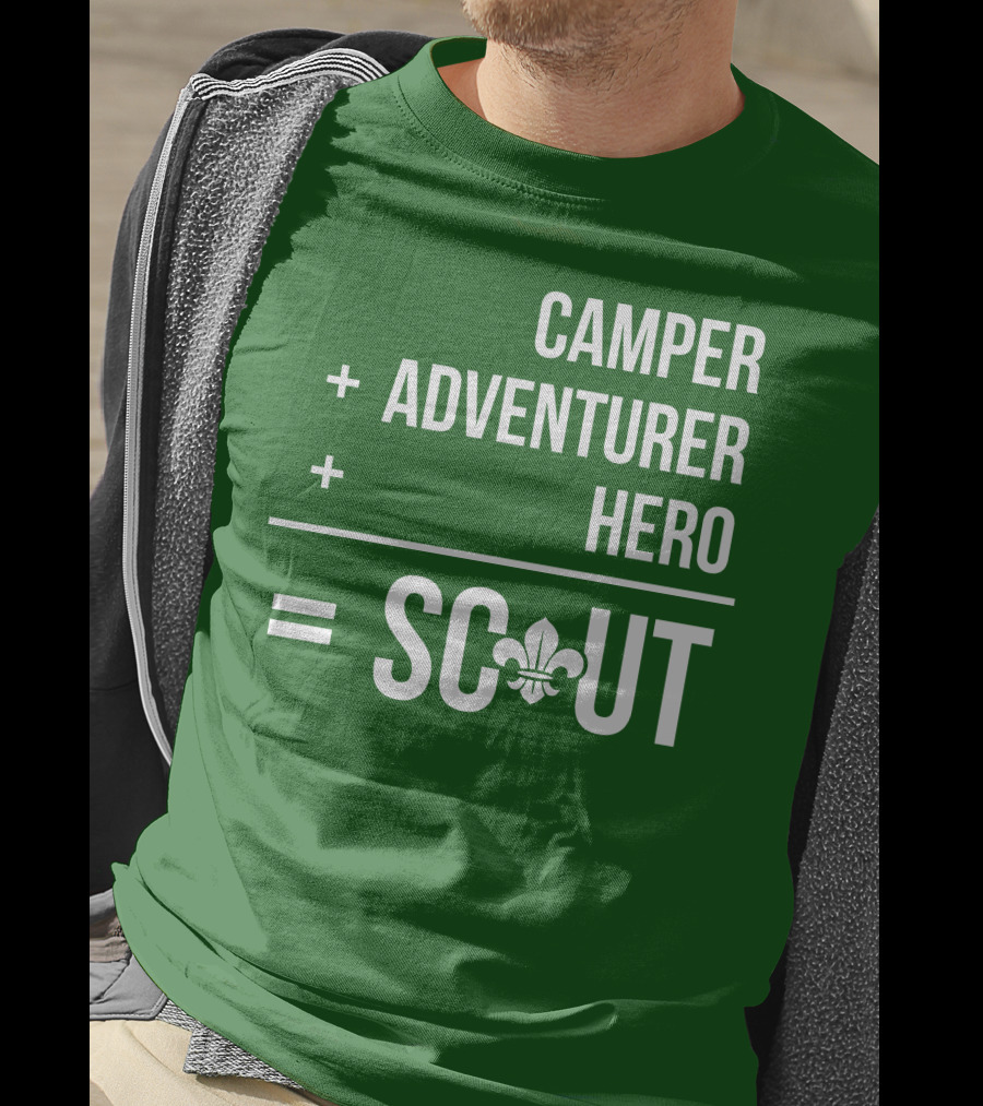 Camper Adventurer Hero Scout Fleur-de-Lis T-Shirt